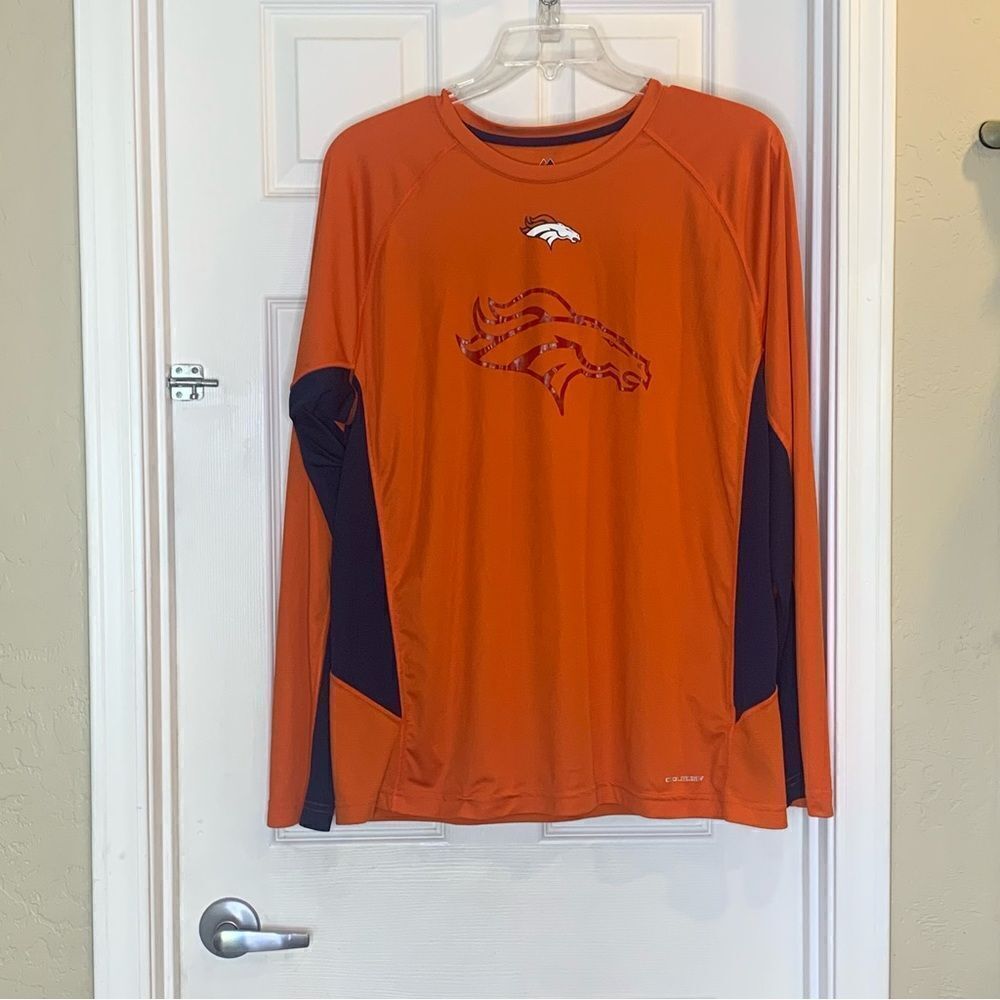 Denver Broncos Cool Base Long Sleeve Shirt Size XL